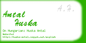 antal huska business card